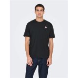 Kort�rmet T-shirt til M�nd Only & Sons Onsdawson Reg Ss Tee Vd Sort #3