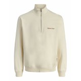 Sweaters uden H�tte til M�nd Jack & Jones JORNORREBRO EMB SWEAT HIGH NECK SN 12282899 Beige #1