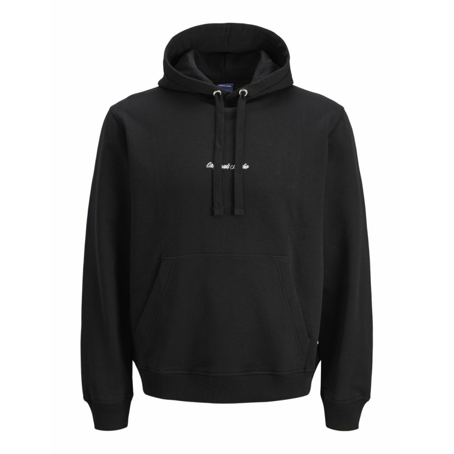 H�ttetr�je til M�nd Jack & Jones JORNORREBRO EMB SWEAT HOOD NOOS 12282861 Sort #1