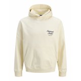 H�ttetr�je til M�nd Jack & Jones JORNORREBRO TYPO BACK SWEAT HOOD SN 12283054 Beige #1