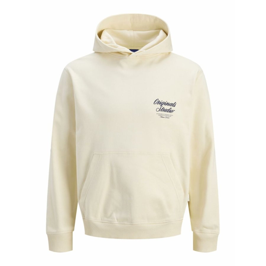 H�ttetr�je til M�nd Jack & Jones JORNORREBRO TYPO BACK SWEAT HOOD SN 12283054 Beige #1