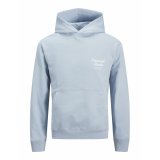H�ttetr�je til M�nd Jack & Jones JORNORREBRO TYPO BACK SWEAT HOOD SN 12283054 Bl� #1