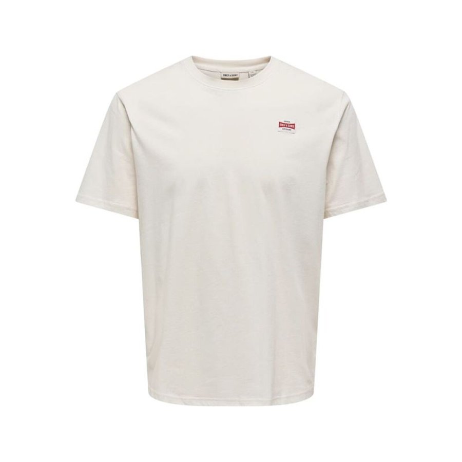 Kort�rmet T-shirt til M�nd Only & Sons Onsdawson Reg Hvid #1