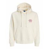 H�ttetr�je til M�nd Jack & Jones JORMEADOWS SWEAT HOOD 12283868 Beige #1