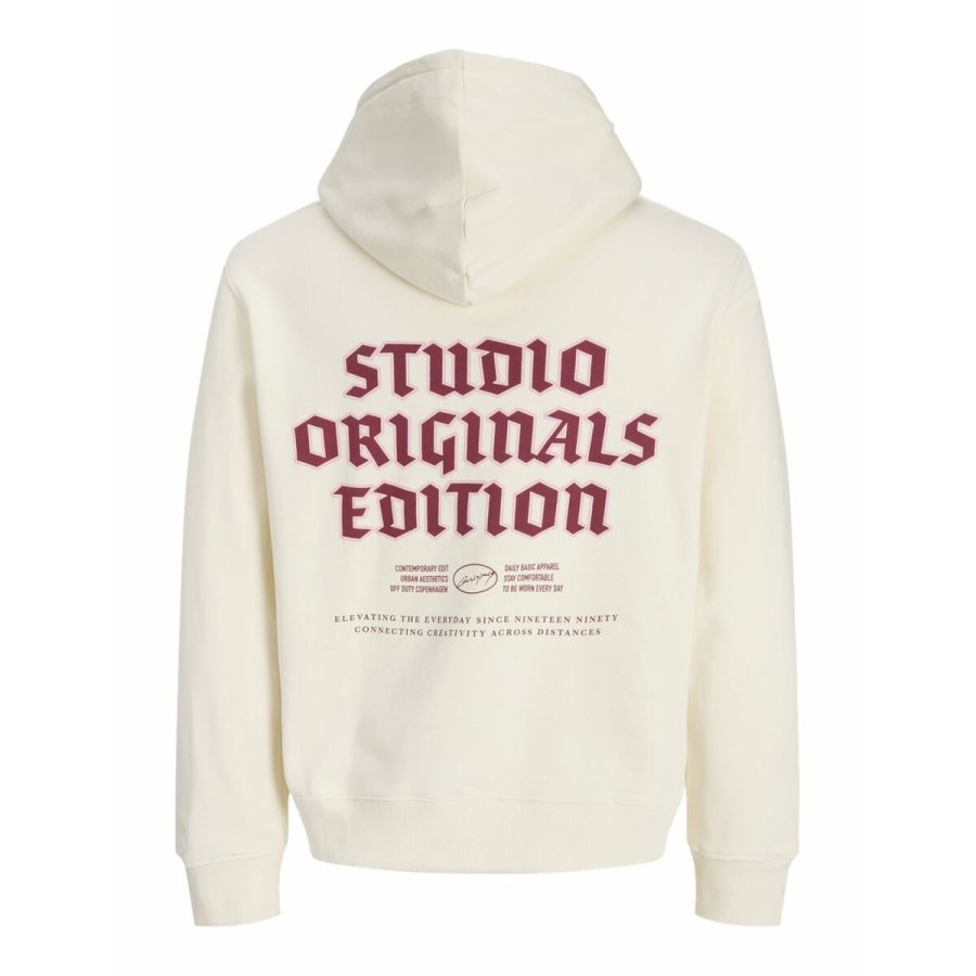 H�ttetr�je til M�nd Jack & Jones JORMEADOWS SWEAT HOOD 12283868 Beige #2