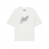 Kort�rmet T-shirt til M�nd Jack & Jones JORINWOOD TEE SS CREW NECK FST 12284732 Hvid #1