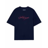 Kort�rmet T-shirt til M�nd Jack & Jones JORINWOOD TEE SS CREW NECK FST 12284732 Marinebl� #1