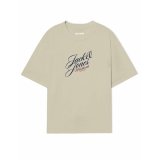 Kort�rmet T-shirt til M�nd Jack & Jones JORINWOOD TEE SS CREW NECK FST 12284732 Beige #1