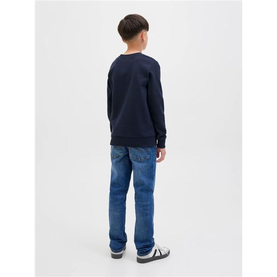 Sweaters uden H�tte til B�rn Jack & Jones Jjgeplas Crew Neck M�rkebl� #3