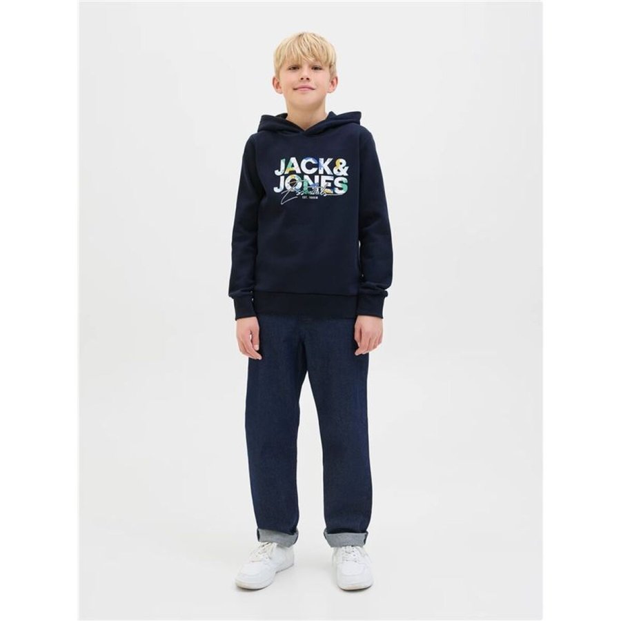 Sweatshirt til B�rn Jack & Jones 12279602-19-3922 TCX M�rkebl� #4