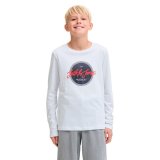 Lang�rmet T-shirt til B�rn Jack & Jones Jjurban Ls Crew Neck Hvid #2