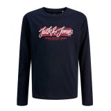 Lang�rmet T-shirt til B�rn Jack & Jones Jjurban Ls Crew Neck Sky Marinebl� #1