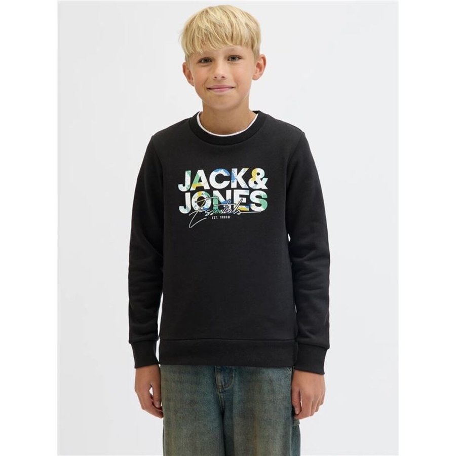 Sweaters uden H�tte til B�rn Jack & Jones Jjgeplas Crew Neck Sort #2