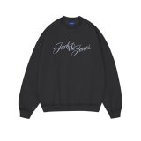 Sweaters uden H�tte til M�nd Jack & Jones JORINWOOD SWEAT CREW NECK FST 12286583 Sort #1