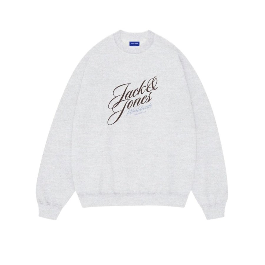 Sweaters uden H�tte til M�nd Jack & Jones JORINWOOD SWEAT CREW NECK FST 12286583 Hvid #1