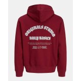 H�ttetr�je til M�nd Jack & Jones JORMEADOWS SWEAT HOOD 12283868 R�dbrun #3