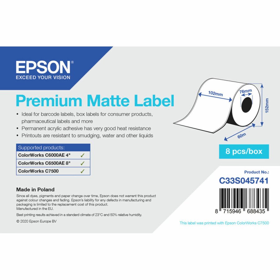 Printer labels Epson C33S045741  76,2 mm (1 enheder) (18 enheder) #1