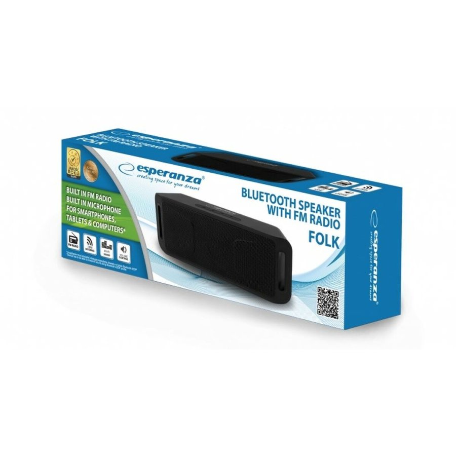Brbare Bluetooth-hjttalere Esperanza FOLK Sort #3