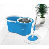 Mop with Bucket Esperanza EHS006 Bl Hvid Mikrofiber #5