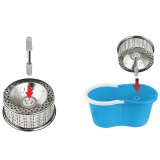 Mop with Bucket Esperanza EHS006 Bl Hvid Mikrofiber #13