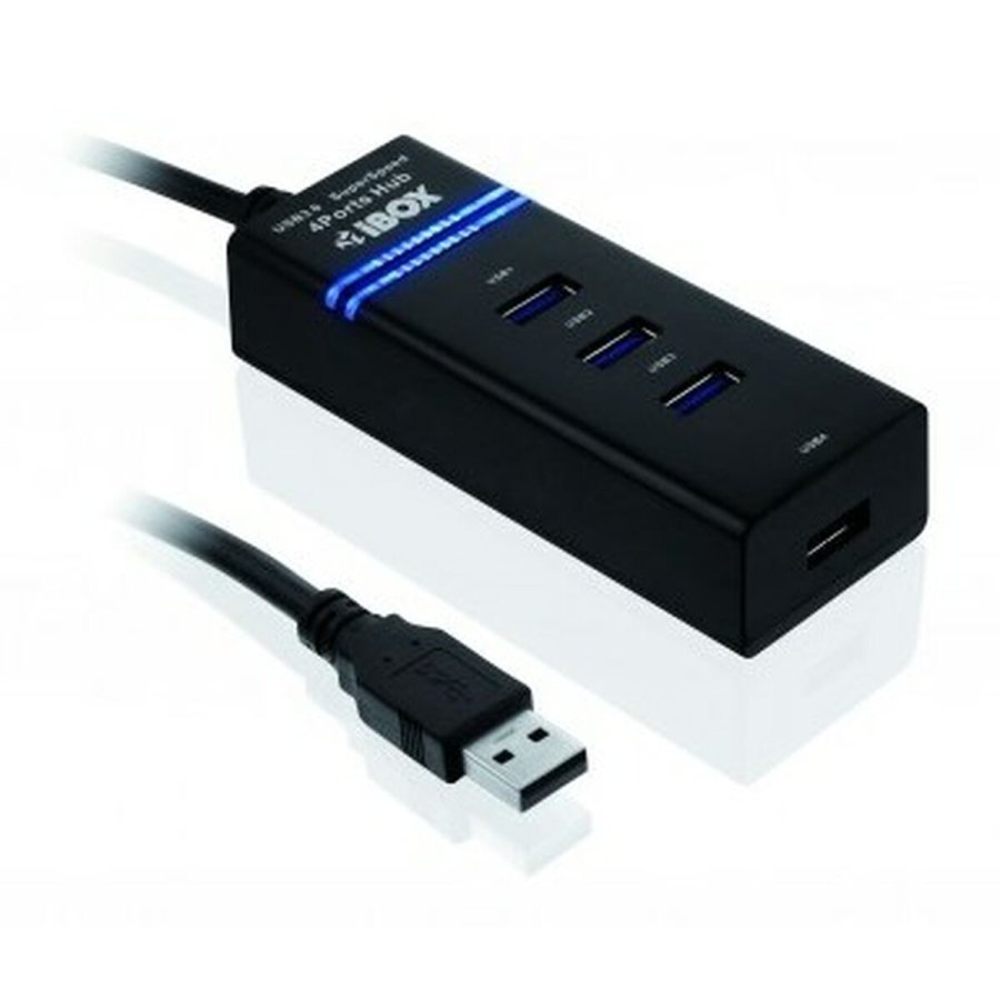 USB Hub Ibox IUH3FB Sort #8