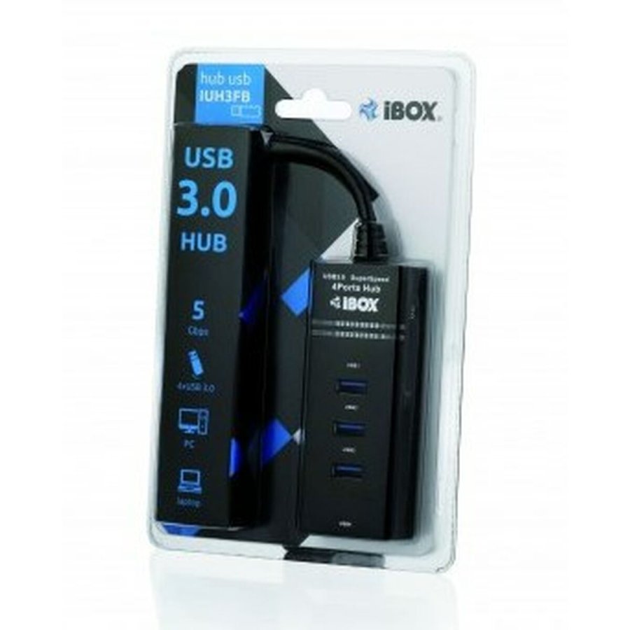 USB Hub Ibox IUH3FB Sort #15