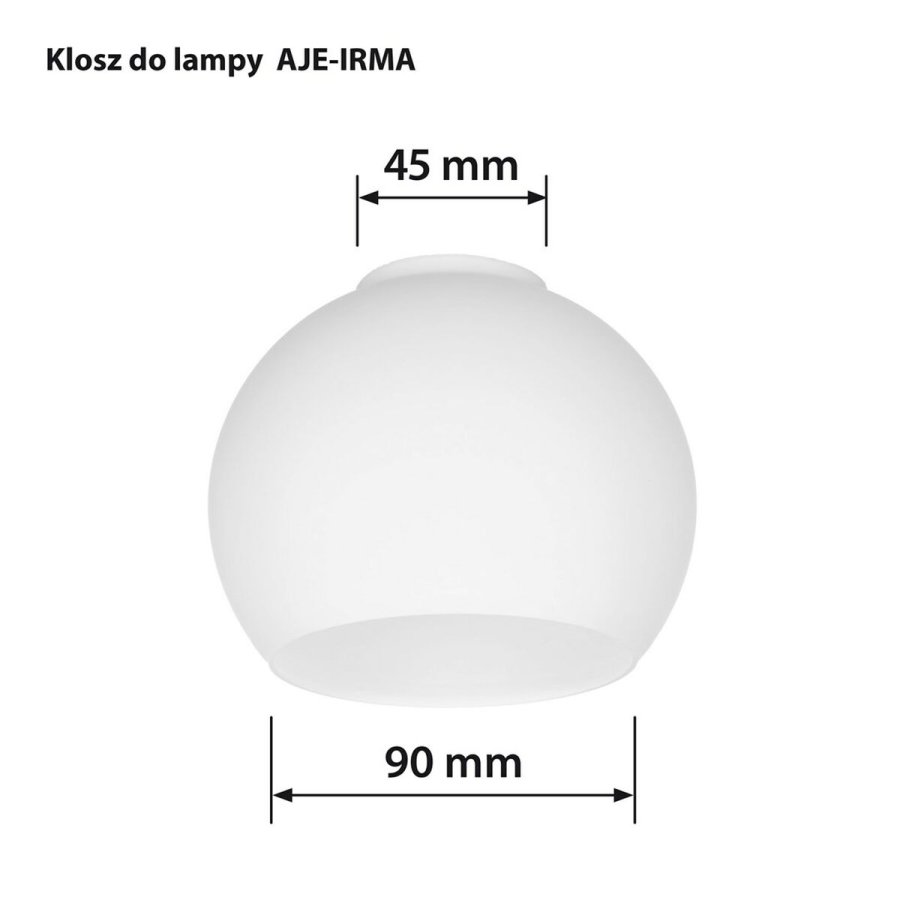 Lampeskrm Activejet Irma Hvid Glas 13 x 10 x 9,5 cm #5