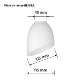 Lampeskrm Activejet Nikita Hvid Glas 26 x 12 x 12,5 cm #2