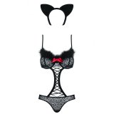 Erotisk Kostume Obsessive Gepardina S/M Sort S/M #4