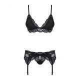 Blonde Undert�j S�t Obsessive 810-SEG-1 Sort L/XL #4