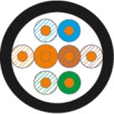 UTP kategori 6 stift netvrkskabel Alantec KIU5OUTS305 Sort 305 m #4