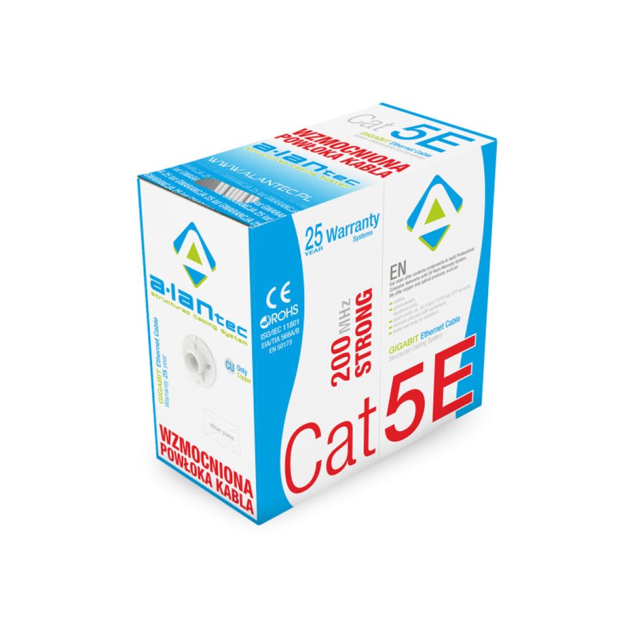 UTP kategori 5 stift netvrkskabel Alantec KIU5STR305 305 m #1