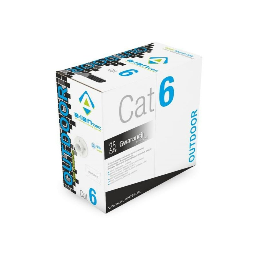 UTP kategori 6 stift netvrkskabel Alantec KIU6OUTS305 Sort 305 m #3