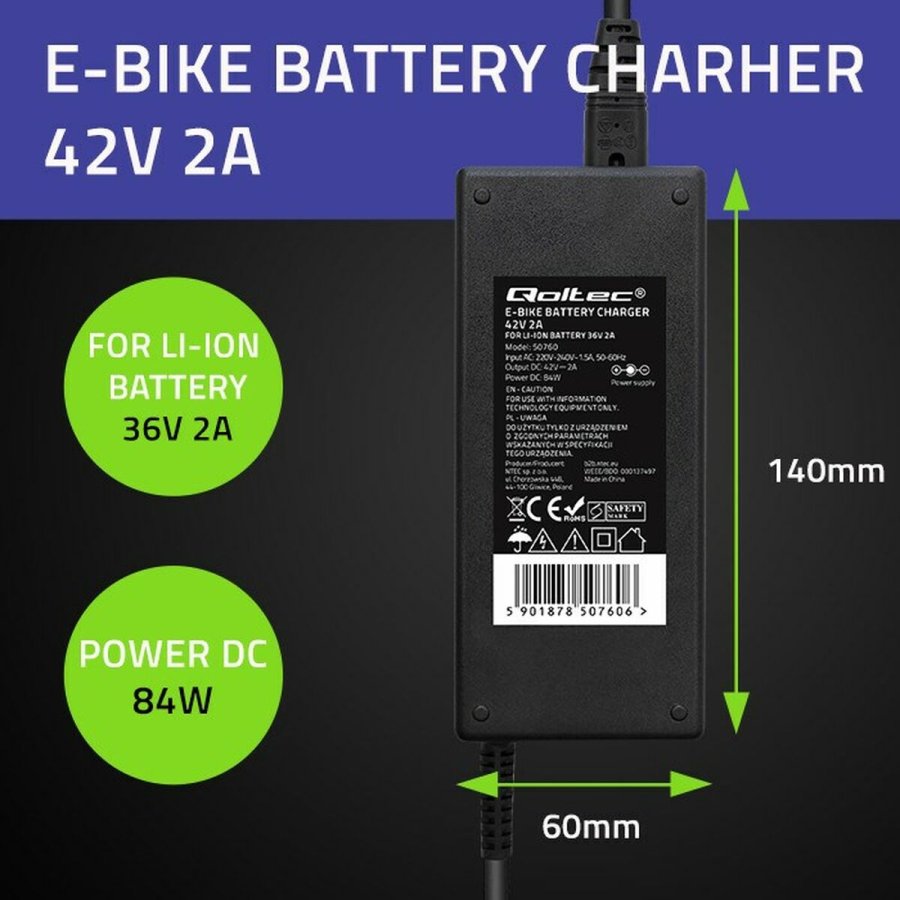 Batterioplader Qoltec 50760 #5