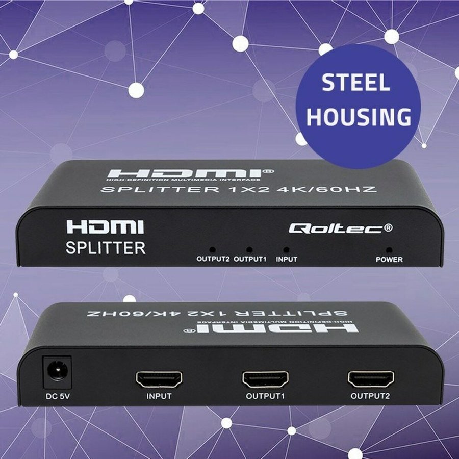 HDMI-kontakt Qoltec 51797 Sort #3