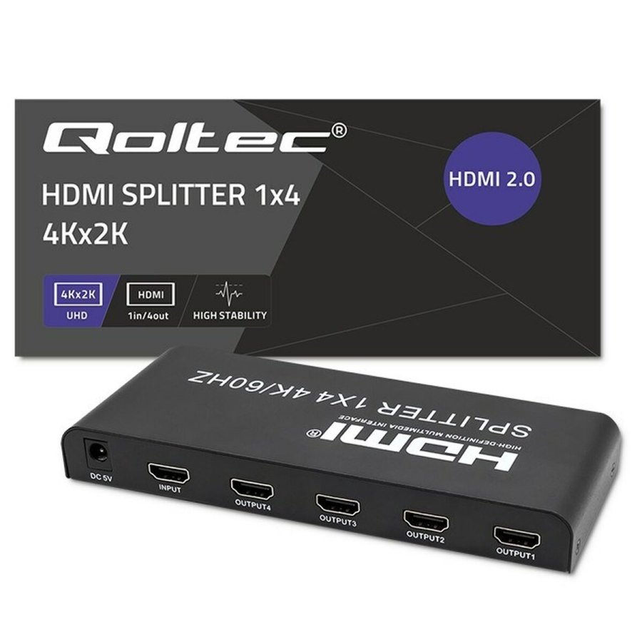 HDMI-kontakt Qoltec 51799 Sort #2
