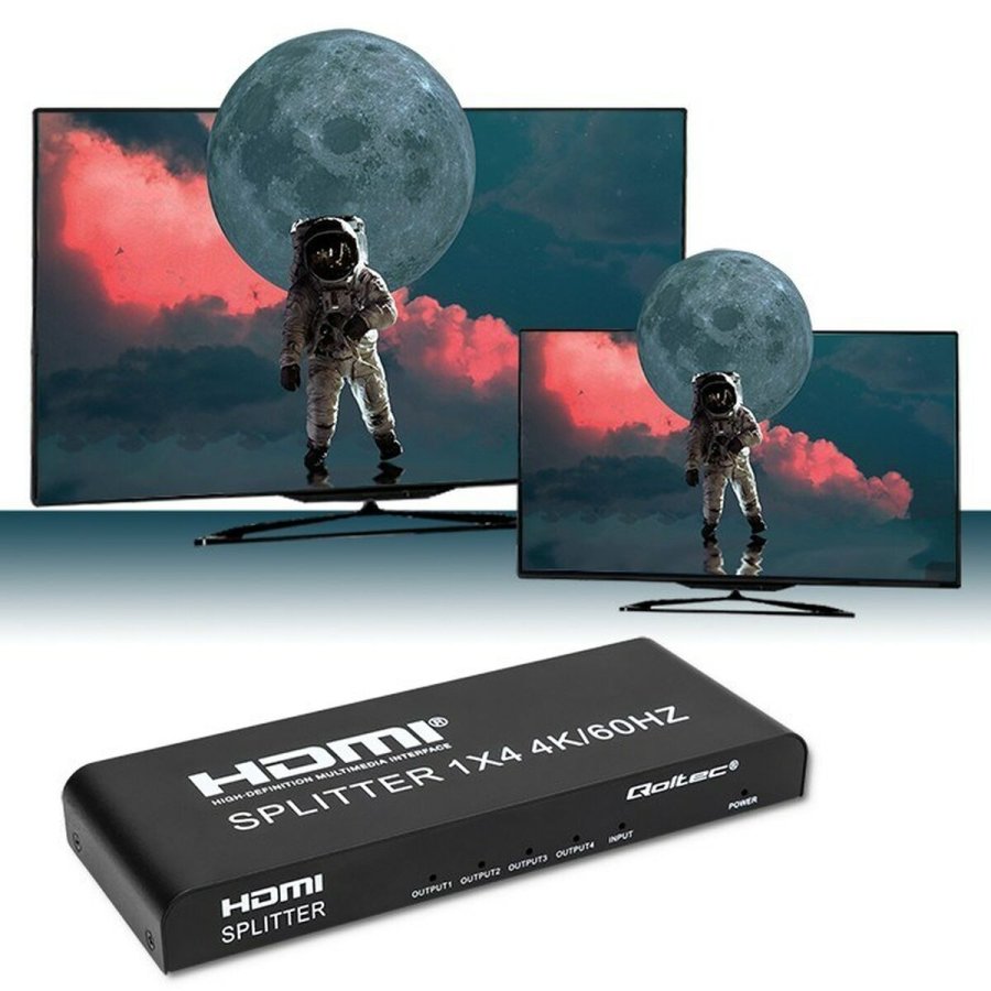 HDMI-kontakt Qoltec 51799 Sort #1