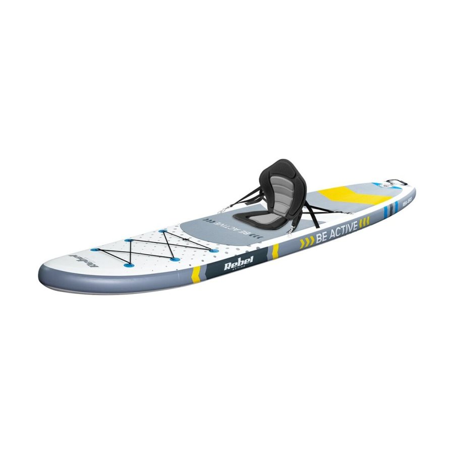 Oppustelige Paddle Surf Board med tilbehr Rebel RBA-4500-WH Hvid #5