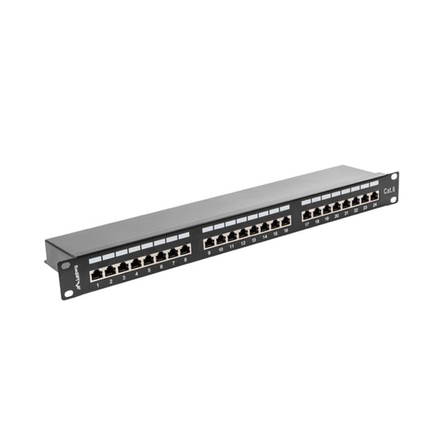 24-port UTP kategori 6 Patch Panel Lanberg PPS6-1024-B #6