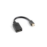 MiniDisplayPort til Displayport kabel Lanberg AD-0003-BK Sort 10 cm #1