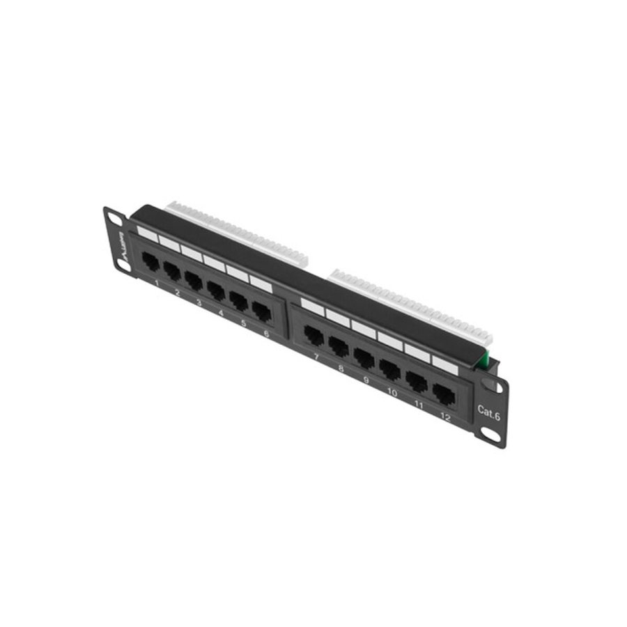 12-port UTP kategori 6 Patch Panel Lanberg PPU6-9012-B #2