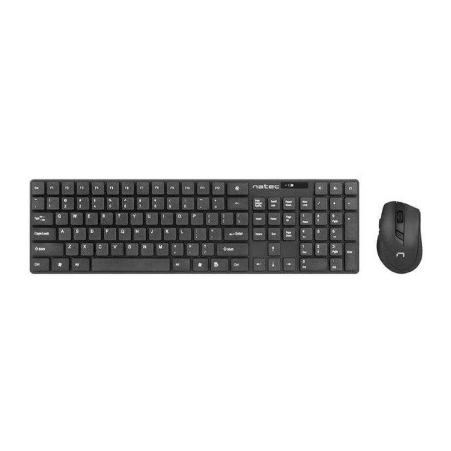 Tastatur og mus Natec Stingray Sort QWERTY Qwerty US #3