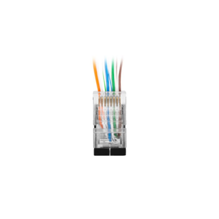 RJ45-stik Lanberg PLS-6020EZ Gennemsigtig 20 enheder #1