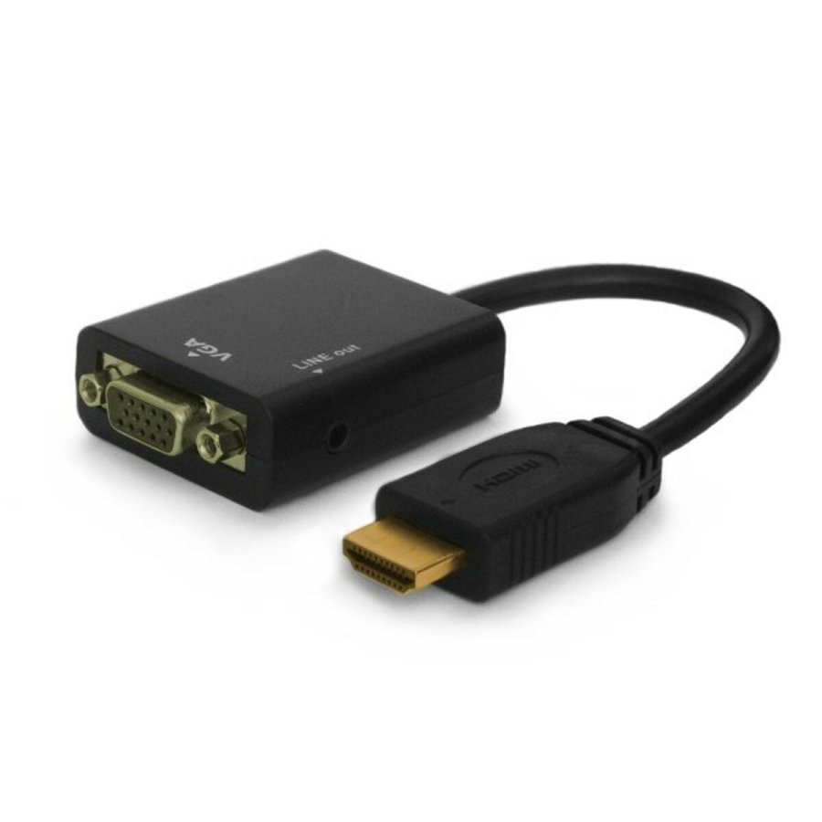 HDMI til VGA Savio CL-23 Sort #1