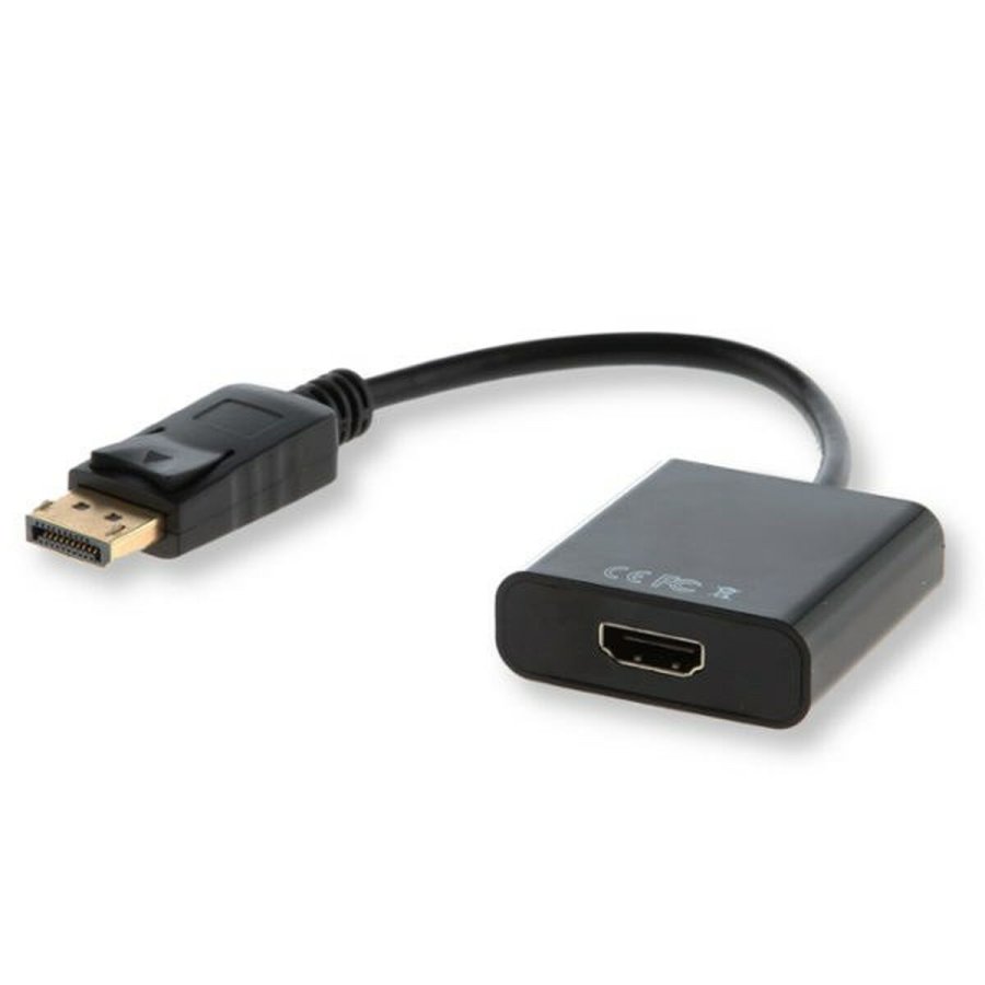DisplayPort til HDMI-adapter Savio CL-55 Sort 20 cm #1