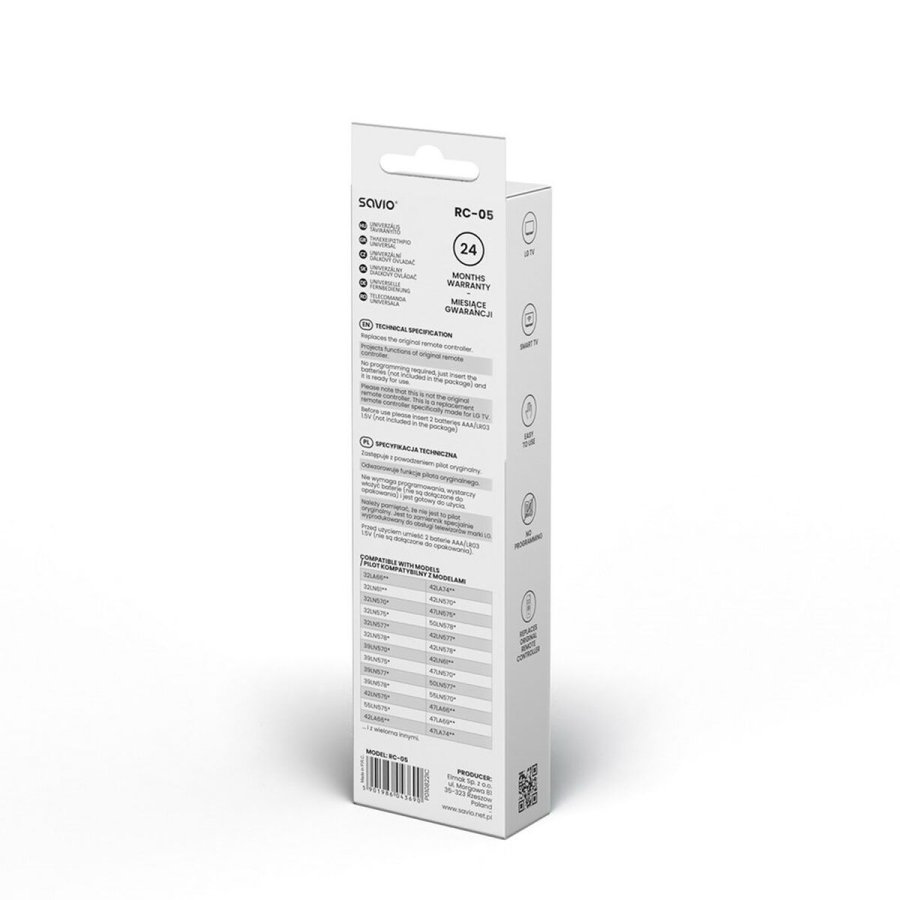 Universal fjernbetjening Savio RC-05 #4