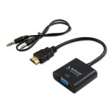 HDMI til VGA med lydadapter Savio CL-23/B Sort 50 cm #1