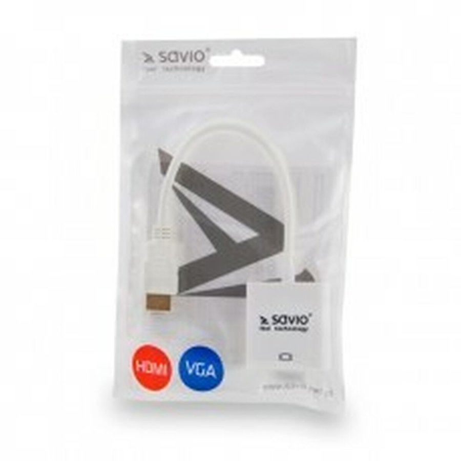 HDMI til VGA Savio CL-27B Hvid #2