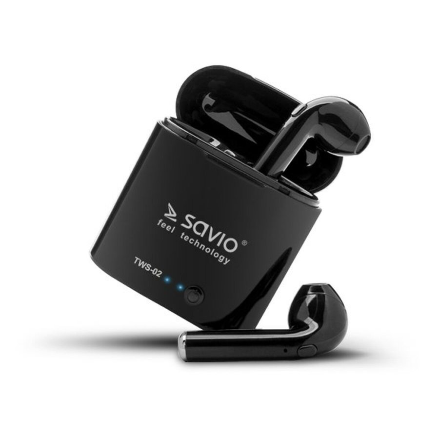 Bluetooth hovedtelefoner Savio TWS-02 Sort Grafit #3