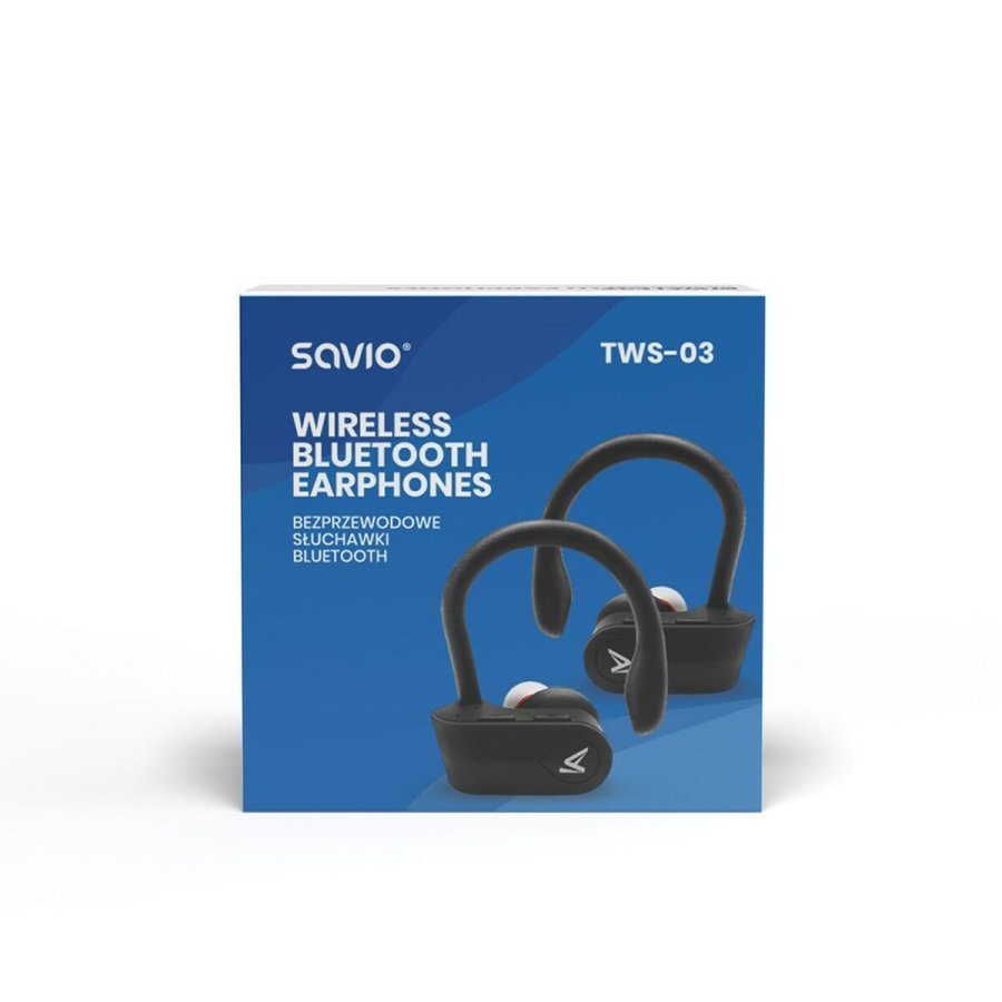 Bluetooth hovedtelefoner Savio TWS-03 Sort Grafit #7